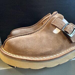 Clarks Solsbury Mule Cola Suede Size 8.5US
